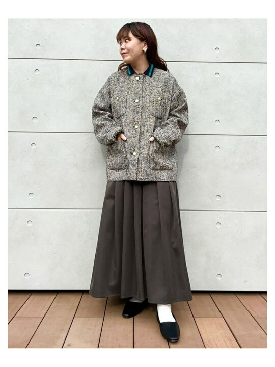 楽天市場】【SALE／40%OFF】ゴールドボタンマルチツイードジャケット N 