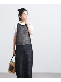 【SALE／60%OFF】メッシュレイヤードニットワンピース N. Natural Beauty Basic エヌ ナチュラルビューティーベーシック* ワンピース・ドレス ワンピース ブラウン ブラック【RBA_E】【送料無料】[Rakuten Fashion]