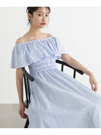 【SALE／10%OFF】2wayオフショルワンピース N. Natural Beauty Basic エヌ ナチュラルビューティーベーシック* ワンピース・ドレス ワンピース ブルー ブラック【RBA_E】【送料無料】[Rakuten Fashion]