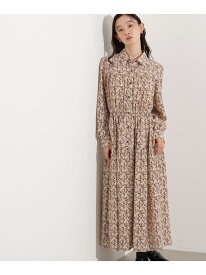 【SALE／50%OFF】ヴィンテージフラワーシャツワンピース N. Natural Beauty Basic エヌ ナチュラルビューティーベーシック* ワンピース・ドレス ワンピース ブラウン【RBA_E】【送料無料】[Rakuten Fashion]
