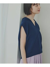 【SALE／30%OFF】スキッパーポロニットベスト N. Natural Beauty Basic エヌ ナチュラルビューティーベーシック* トップス ニット ベージュ ネイビー ブルー【RBA_E】【送料無料】[Rakuten Fashion]