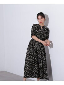 【SALE／50%OFF】小花柄ワンピース N. Natural Beauty Basic エヌ ナチュラルビューティーベーシック* ワンピース・ドレス ワンピース ベージュ ブラック【RBA_E】【送料無料】[Rakuten Fashion]