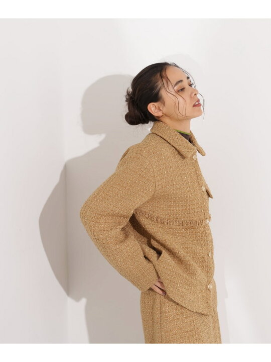 楽天市場】【SALE／50%OFF】ツイード SETUP ブルゾン N. Natural 