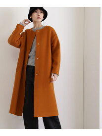 【SALE／30%OFF】パイルメルトンノーカラーコート《S Size Line》 N. Natural Beauty Basic エヌ ナチュラルビューティーベーシック* ジャケット・アウター その他のジャケット・アウター オレンジ ブラック ブラウン ベージュ【RBA_E】【送料無料】[Rakuten Fashion]