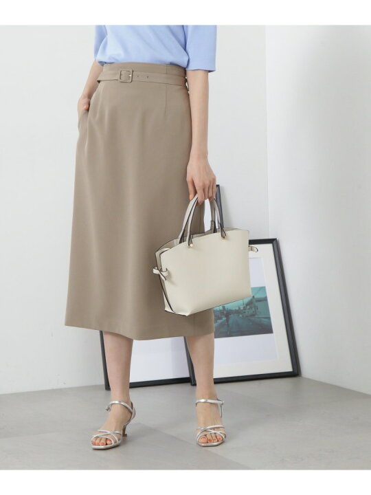 楽天市場】【SALE／50%OFF】ベルト付ダブルクロスタイトスカート《S 