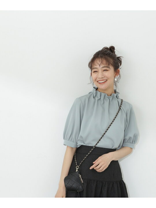 楽天市場】【SALE／30%OFF】ペーパーバック5分袖ブラウス N. Natural 