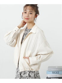 【SALE／50%OFF】ドロストジップブルゾン N. Natural Beauty Basic エヌ ナチュラルビューティーベーシック* ジャケット・アウター ブルゾン・ジャンパー グレー ブルー ホワイト【RBA_E】【送料無料】[Rakuten Fashion]