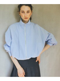 ドロストジップブルゾン N. Natural Beauty Basic エヌ ナチュラルビューティーベーシック* ジャケット・アウター ブルゾン・ジャンパー ブルー グレー ホワイト【送料無料】[Rakuten Fashion]