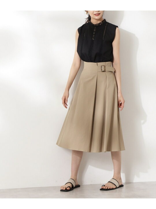 楽天市場】【SALE／30%OFF】バックル付セミフレアスカート N. Natural 