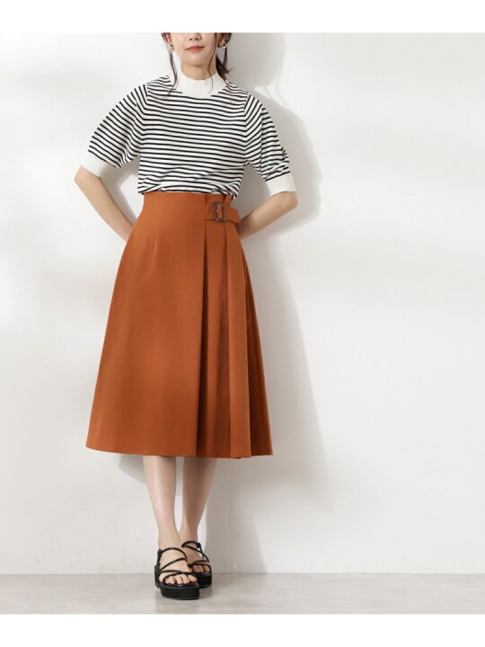 楽天市場】【SALE／30%OFF】バックル付セミフレアスカート N. Natural 