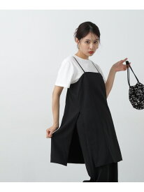ロングキャミ&ワイドパンツセットアップ N. Natural Beauty Basic エヌ ナチュラルビューティーベーシック* ワンピース・ドレス ワンピース ブラック【送料無料】[Rakuten Fashion]