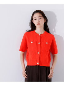 【SALE／30%OFF】ゴールドボタンニットカーディガン N. Natural Beauty Basic エヌ ナチュラルビューティーベーシック* トップス カーディガン オレンジ ホワイト【RBA_E】【送料無料】[Rakuten Fashion]