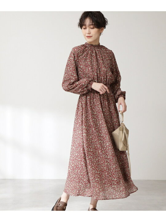楽天市場】【SALE／50%OFF】ダークフローラル長袖ワンピース《S Size 