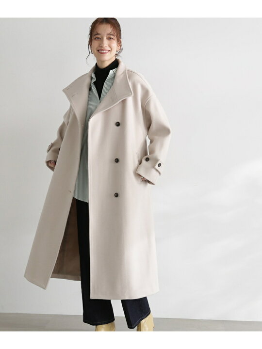 楽天市場】【SALE／40%OFF】テックメルトンスタンドネックロングコート 