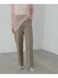 センタープレスツイルストレートパンツ《S Size Line》 N. Natural Beauty Basic エヌ ナチュラルビューティーベーシック* パンツ その他のパンツ ブラック ベージュ【送料無料】[Rakuten Fashion]