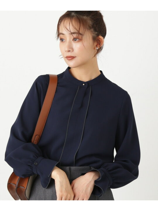 楽天市場】フリルカフストロミ長袖ブラウス《WEB限定商品》 N. Natural 