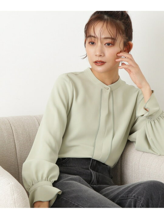 楽天市場】フリルカフストロミ長袖ブラウス《WEB限定商品》 N. Natural 
