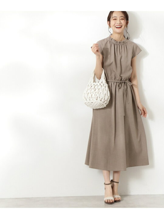 楽天市場 Sale 30 Off フリルネックブラウジングワンピース S Size Line N Natural Beauty Basic エヌ ナチュラルビューティーベーシック ワンピース ワンピースその他 ベージュ ピンク ネイビー Rba E 送料無料 Rakuten Fashion N Natural Beauty Basic