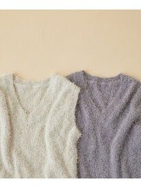 【SALE／60%OFF】ラメフェザーニットベスト N. Natural Beauty Basic エヌ ナチュラルビューティーベーシック* トップス ニット ベージュ グレー【RBA_E】[Rakuten Fashion]