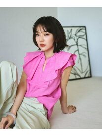 【SALE／30%OFF】ドライタッチポプリンフリルカラーブラウス N. Natural Beauty Basic エヌ ナチュラルビューティーベーシック* トップス シャツ・ブラウス ブラック ピンク ベージュ【RBA_E】【送料無料】[Rakuten Fashion]