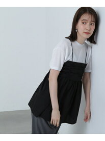 【SALE／50%OFF】ギャザーキャミビスチェ N. Natural Beauty Basic エヌ ナチュラルビューティーベーシック* トップス シャツ・ブラウス ホワイト ブラック【RBA_E】【送料無料】[Rakuten Fashion]