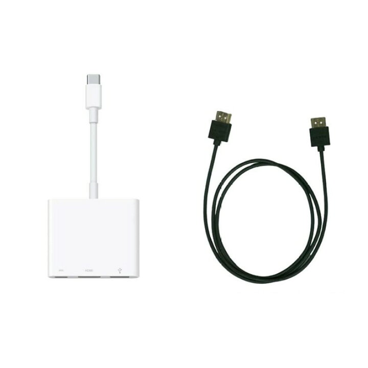 楽天市場】HDMIセット Apple純正 USB-C Digital AV Multiportアダプタ 