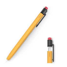 Apple Pencil ケース 第1世代専用 Apple pencil 第2世代専用 ケース シリコン 持ちやすい 落下防止 ペンクリップ デザイン レトロ