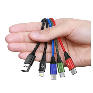 Type-C 2 { Lightning + micro USB 4in1 USBP[u 1.2m iphone X}z[d (Baseus) 