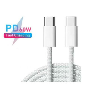Type-C to USB-C P[u CtoC (1m) iPhone15 iphone16Ή 60W PD }[dP[u ^CvC X}z f[^] 