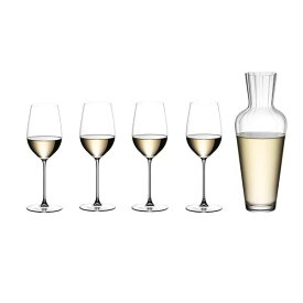 リーデル ヴェリタス リースリング/ジンファンデル ワイングラス 4個 & モーゼルデカンタ セット 5449/15-MOS Riedel
