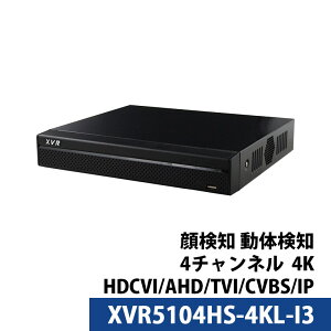 4K Dahua(_[t@) DVRR[_[ hƃJ 4`l 800f XVR5104HS-4KL-I3
