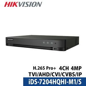 400f HIKVISION nCNrW DVRR[_[ AI@\t AiOnCrW 4ch iDS-7204HQHI-M1/S