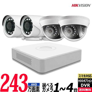 HIKVISION nCNrWhƃJ O 243f 1`4Zbg RpNgR[_[HDD AiO 4chDVR X}zĎ L ^@ h 24  ̌m ĎJZbg BHC-SET-4CH