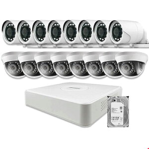 hƃJ O HIKVISION(nCNrW) 243f 9`16Zbg RpNgR[_[HDD AiO 16chDVR X}zĎ BHC-SET-16CH