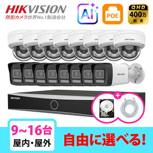 [HIKVISION] [IP-4M] �X�}�[�g�n�C�u���b�h���C�g �m�\�^AI�N�����m �h�ƃJ���� 9�`16�� HDD 1T���� DS-7616NXI-K2/16P/DS-2CD1143G2-LIU/DS-2CD1043G2-LIU/HDD 1T