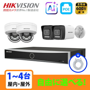 [HIKVISION] [IP-6M] �X�}�[�g�n�C�u���b�h���C�g �m�\�^AI�N�����m �h�ƃJ���� 1�`4�� DS-7604NXI-K1/4P DS-2CD1163G2-LIU/DS-2CD1063G2-LIU
