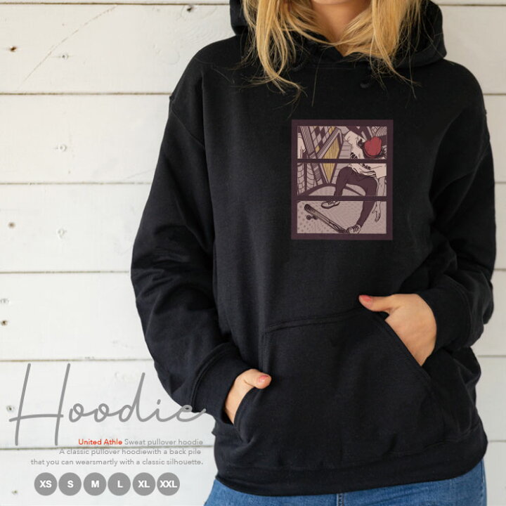 楽天市場 パーカー レディース メンズ スウェット パーカー プルオーバー Hoodie 長袖 フード付き プルオーバー ペア カップル Xs S M L Xl Xxl スケートボード スケボー 漫画 イラスト ストリート ユニセックス オシャレ おしゃれ 色違い オーバー 流行り No Other
