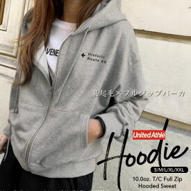 パーカー レディース メンズ スウェット パーカー ジップアップパーカー 裏起毛 長袖 hoodie 長袖 スウェット フード付き ペア カップル S M L XL XXL おしゃれ かっこいい 無地 シンプル 羽織ればあたたかい、肌ざわりのやさしい裏起毛スウェット ROUTE66 ルート66