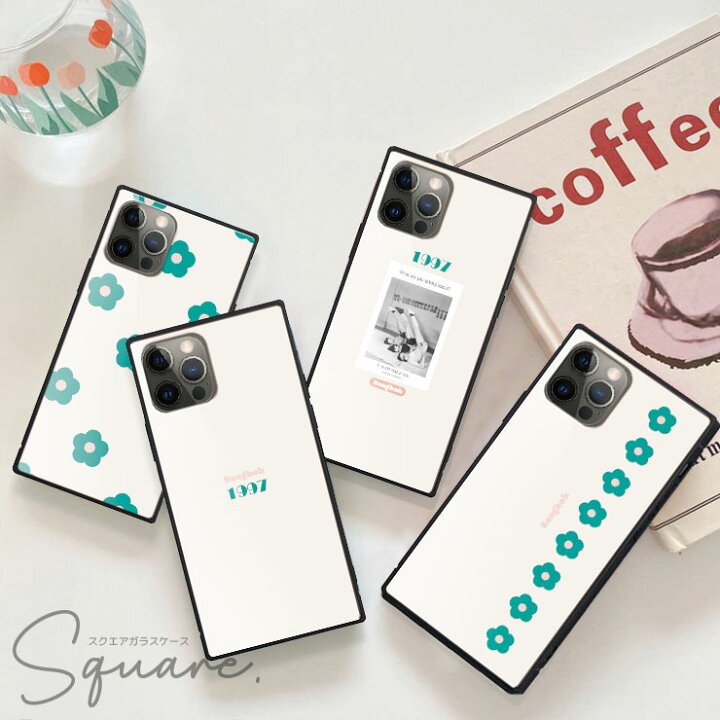 楽天市場 Iphone13 背面 ガラス ケース Iphone13 Pro Max Mini Iphone12 Pro Iphone Se2 第2世代 Iphone11 強化ガラス スマホ ケース Iphone Xr Xs 8 Plus 韓国 花柄 レトロ グリーン ミント 1997 ポスター ロゴ グラフィック オシャレ