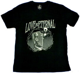 【THE NIGHTMARE BEFORE CHRISTMAS】ナイトメアビフォアクリスマス「LOVE IS ETERNAL」Tシャツ