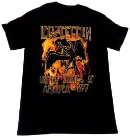 【LED ZEPPELIN】レッドツェッペリン「BLACK FLAMES」Tシャツ