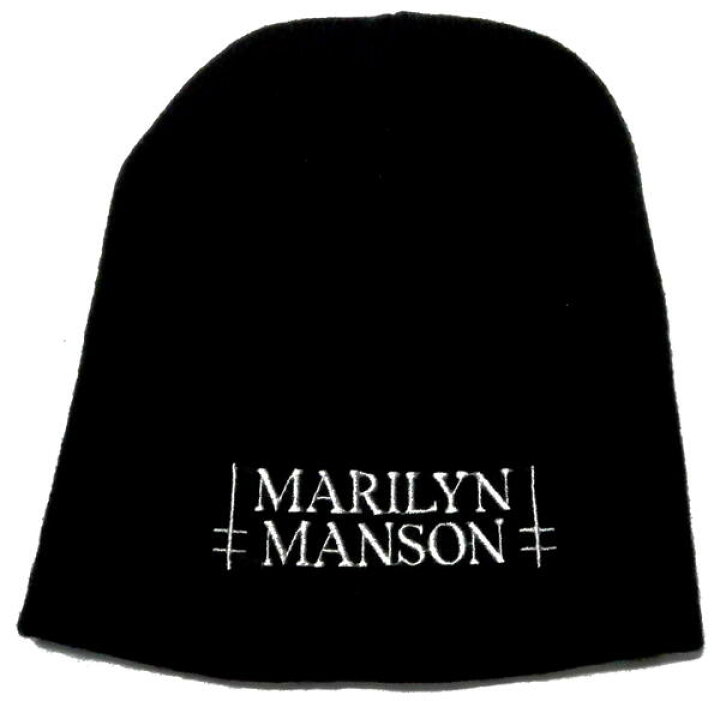 楽天市場 Marilyn Manson マリリンマンソン White Logo ニットキャップ バンドtシャツ No Remorse