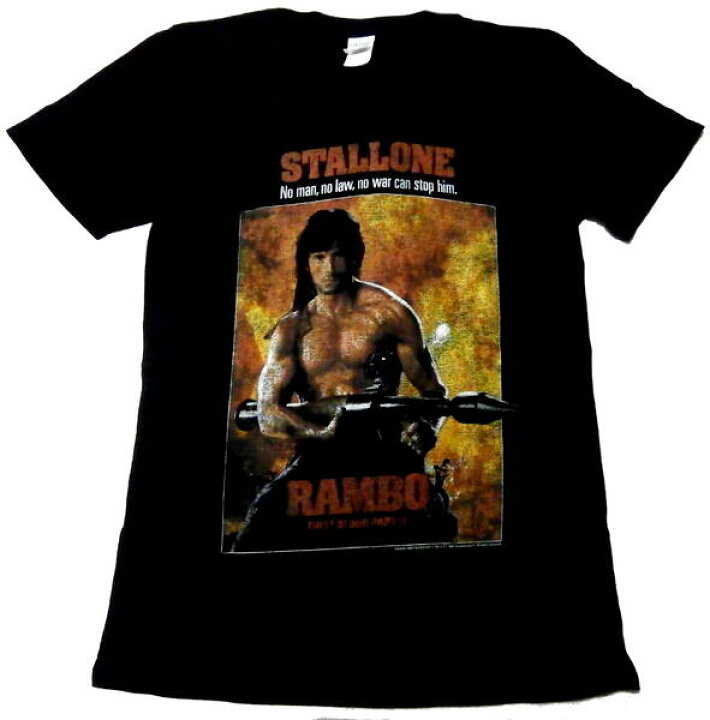 楽天市場】【RAMBO 2】ランボー/怒りの脱出 Tシャツ : バンドTシャツ 