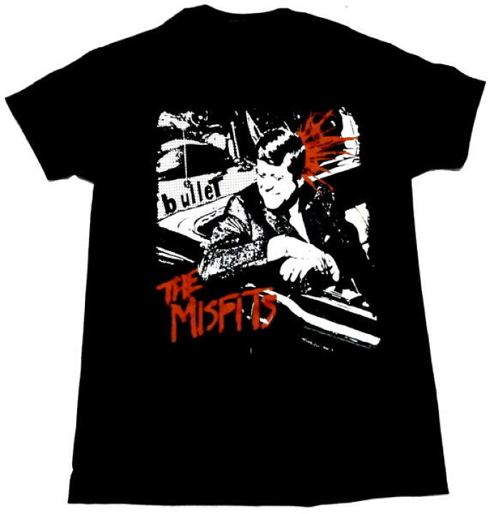 楽天市場】【MISFITS】ミスフィッツ「BULLET」Tシャツ : バンドTシャツ 