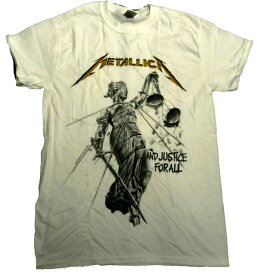 【METALLICA】メタリカ「AND JUSTICE FOR ALL WHITE」Tシャツ