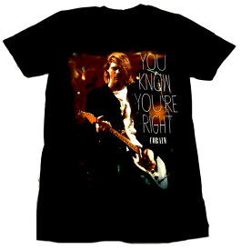 【KURT COBAIN】カートコバーン「YOU KNOW YOU'RE RIGHT」Tシャツ