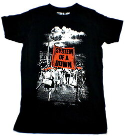 【SYSTEM OF A DOWN】システムオブアダウン「BANNER MARCHES」Tシャツ
