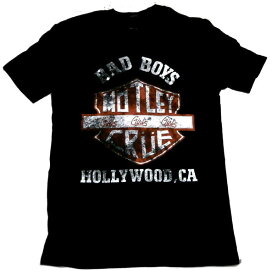 【MOTLEY CRUE】モトリークルー「BAD BOYS SHIELD VINTAGE」Tシャツ