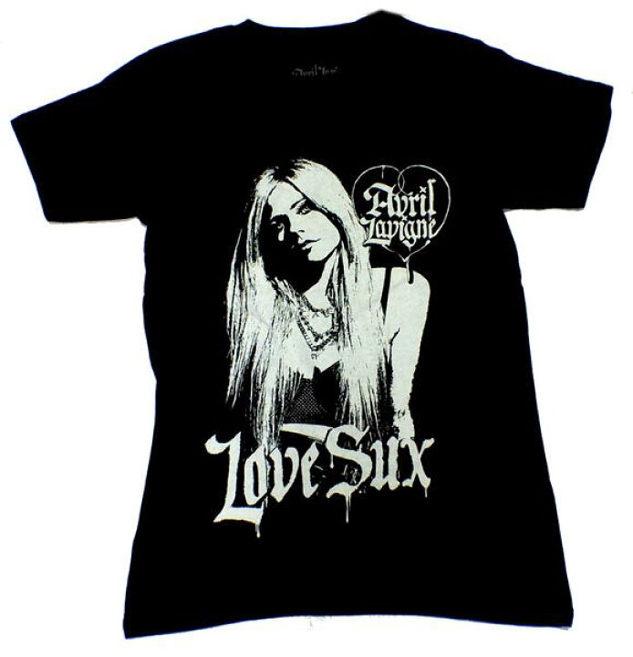 楽天市場】【AVRIL LAVIGNE】アヴリル ラヴィーン「LOVE SUX」Tシャツ 