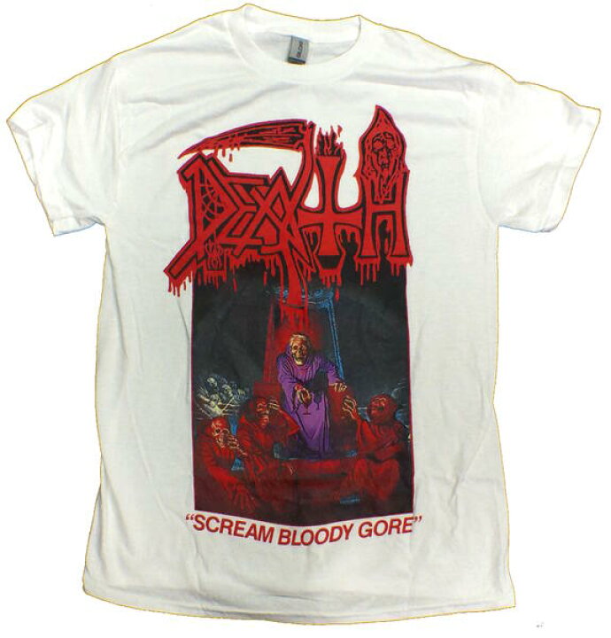 楽天市場】【DEATH】デス「SCREAM BLOODY GORE WHITE」Tシャツ 